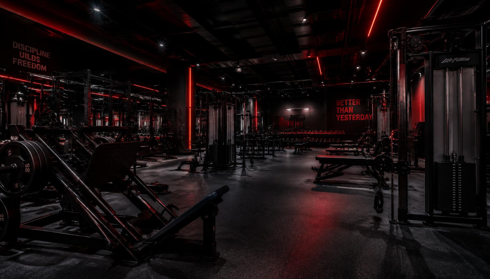 Interior da Absolut Gym